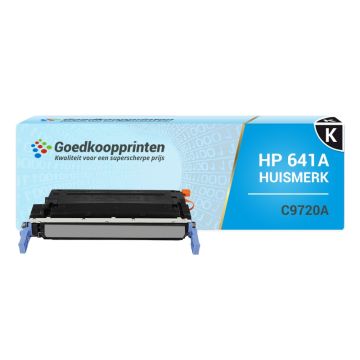 Huismerk voor HP 641 A / HP C9720A toner cartridge Zwart - 9.000 afdrukken
