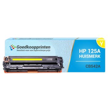 Huismerk HP CB542A (125A) toner Geel - 1.800 afdrukken