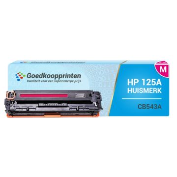 Huismerk HP CB543A (125A) toner cartridge Magenta - 1.800 afdrukken