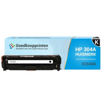 Huismerk HP CC530A (304A) toner Zwart - 3.500 afdrukken