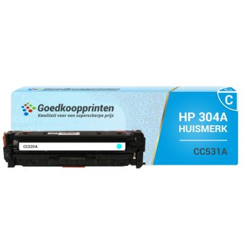 Huismerk voor HP CC531A toner cartridge Cyaan (2.800 afdrukken)