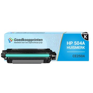 Huismerk voor HP CE250A toner / HP CE250X toner cartridge Zwart (12.000 afdrukken)