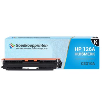 Huismerk HP CE310A (126A) toner zwart - 1.500 afdrukken