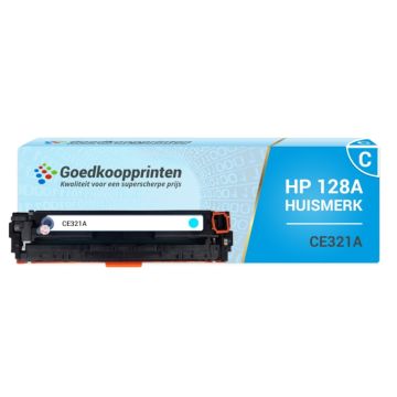 Huismerk HP CE321A (128A) toner Cyaan -1.800 afdrukken