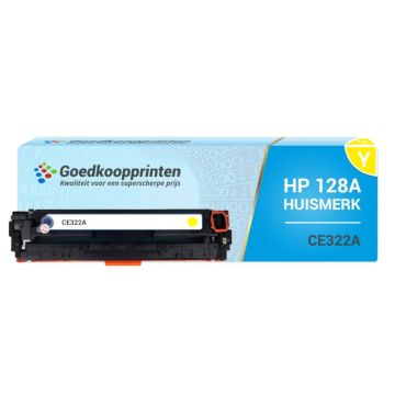 Huismerk HP CE322A (128A) toner Geel - 1.800 afdrukken