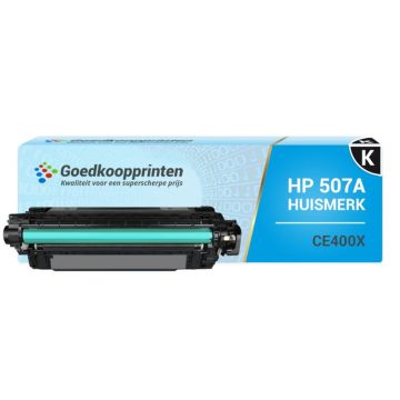Huismerk HP CE400A toner / HP CE400X (507X) toner Zwart (12.500 afdrukken)