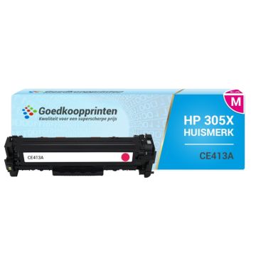 Huismerk HP CE413A (305A) toner Magenta - 2.800 afdrukken