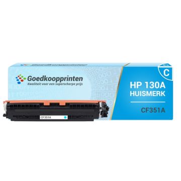 Huismerk HP CF351A (130A) toner Cyaan (1.250 afdrukken)