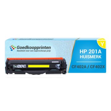 Huismerk voor HP CF402A toner / HP CF402X toner cartridge Geel (2.400 afdrukken)