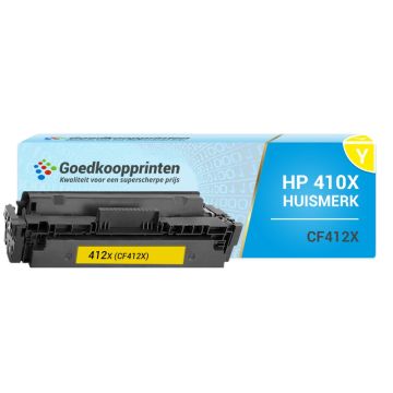 Huismerk voor HP CF412X toner cartridge Geel (5000 afd.)