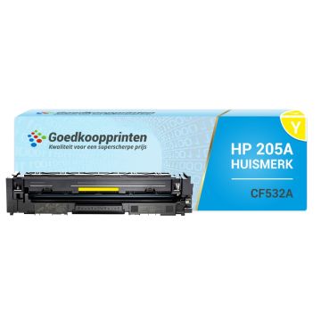 Huismerk voor HP CF532A toner cartridge (205A) Geel - 900 afdrukken