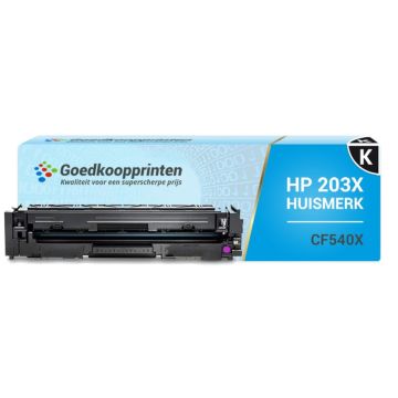 Huismerk HP CF540X (203X) toner Zwart - 3.200 afdrukken