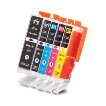 Huismerk Canon PGI-570 XL / CLI-571 XL inkt cartridges 5-Kleuren Multipack (70 ml)