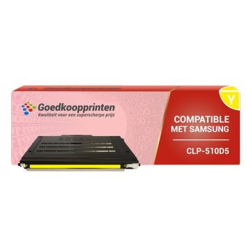 Samsung CLP-510D5Y toner / CLP-510D2Y toner Geel (5.000 afdrukken) - Huismerk