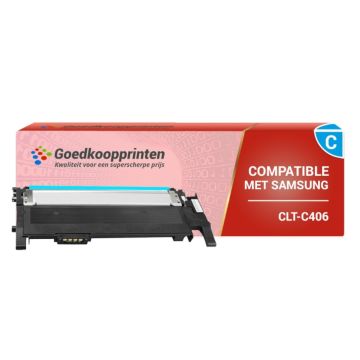 Samsung CLT-C406S toner Cyaan (1.000 afdrukken) - Huismerk