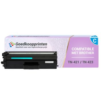 Huismerk Brother TN-423C (TN-421C) toner cartridge Cyaan (4.000 afdrukken)
