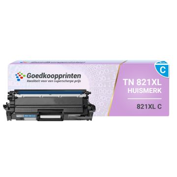Brother TN-821XL C toner Cyaan (12.000 afdrukken) - Huismerk