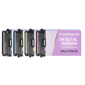 Brother TN-821XL toner cartridge - Huismerk set
