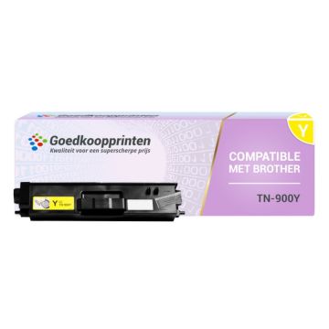 Huismerk Brother TN-900Y toner Geel - 6.000 afdrukken