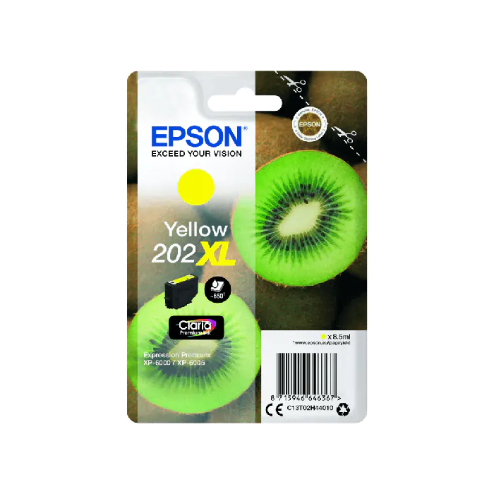 Epson 202XL inkt cartridge Geel (C13T02H44010) 10ML - Origineel